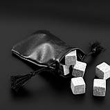 Камені для віскі в подарунковому наборі з келихами оригінальний подарунок шефу на день народження й ювілей, фото 4