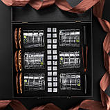 Подарунковий набір 6 кришталевих склянок для віскі зі стеатитовими охолоджувальними каменями для ідеального подарунка чоловікові, фото 3