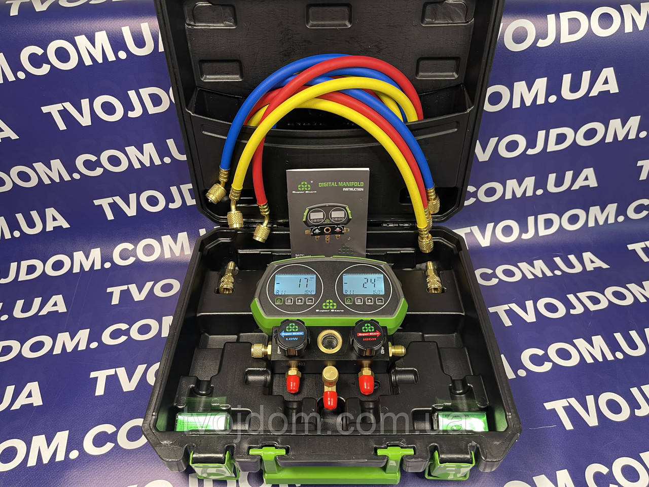 Цифровий манометричний колектор двохвентильний Super Stars DSZH ST-B268D