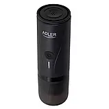 Портативна кавоварка Adler AD 4400 20 бар, акумулятор 7500 мА·г, нагрів, USB-C, фото 7