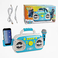 Дитяче караоке 5021 A мікрофон, Bluetooth, MP3, USB, працює від мережі