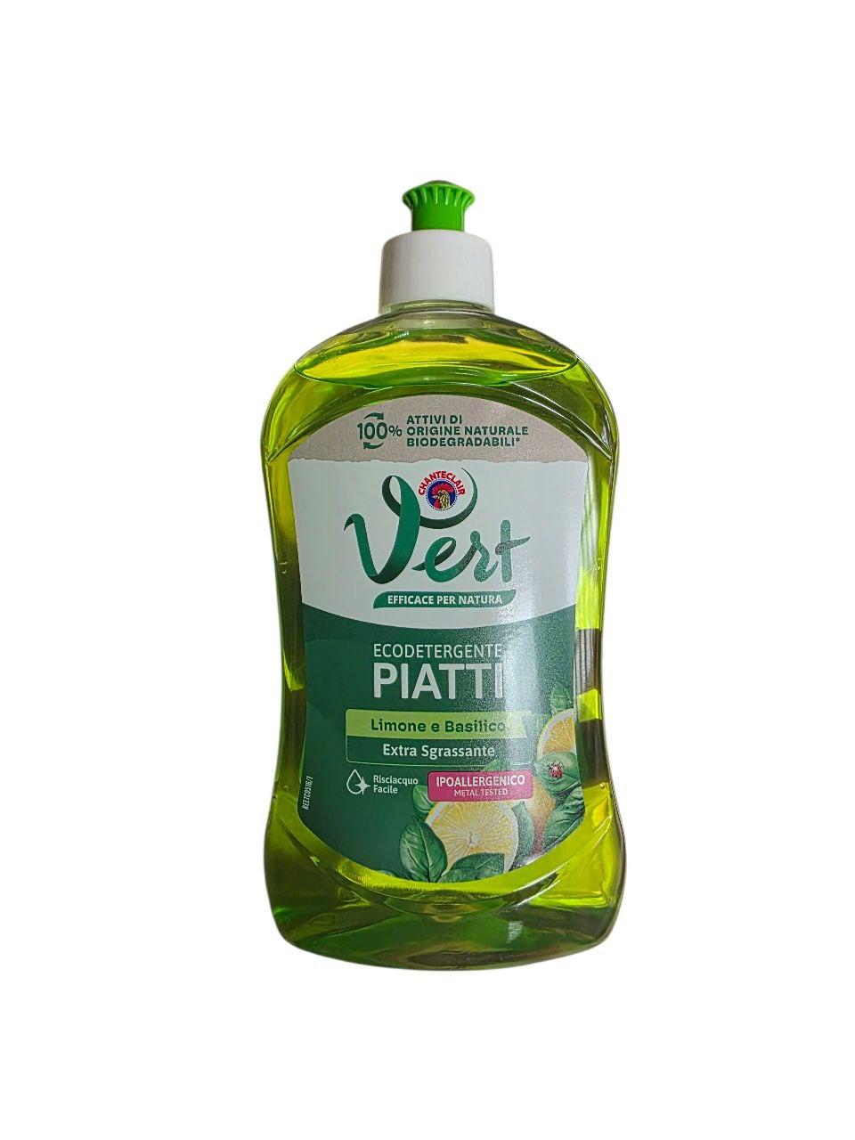 Засіб концентрований для миття посуду Chante Clair Vert Limone e Basilico, 500 мл, фото 1