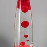 Лава лампа 41 см червона, корпус металевий, фото 6
