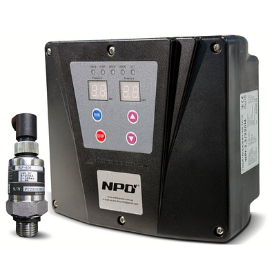Частотний перетворювач для однофазних насосів до 1,5 кВт, до 14,4 А, з датчиком тиску до 10 бар, NPO WPI-1,5/220M (Україна)