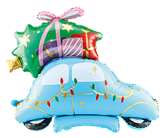 НР189 Стояча фігура PARTY DECO-ПД Різдвяний Автомобіль (УП)