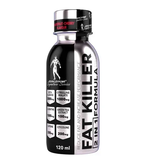 Шот жироспалювач Fat Killer 2 in 1 Formula Kevin Levrone 120 мл Orange Citrus Апельсин-цитрус, фото 1