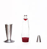 Лава лампа 41 см червона, корпус металевий, фото 7