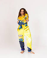 Кигуруми подростковый пижама плюшевый велюр Миньоны на рост 170 см