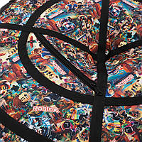 Тюбінг Roblox 120 см Різнокольоровий надувний тюбінг Пончик для катання на снігу