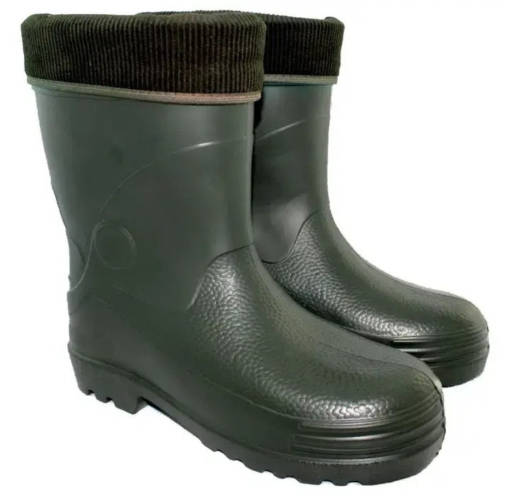 Чоботи чоловічі для зимової риболовлі р.44 (28.5 см) Lemigo Польща Теплі якісні гумові чоботи зимові піна з утеплювачем, фото 1