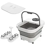 Складна гідромасажна ванна для ніг Adler AD 2182, 500 Вт, 6 роликів, підігрів, таймер, фото 4