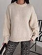 Подовжений светр оверсайз із трикотажу Модель: 1553-2110, фото 2