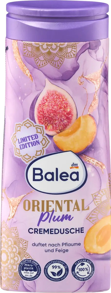 Balea Oriental Plum Крем-гель для душу (Слива та Інжир) 0.3л, фото 1