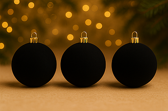 Ялинкові кулі оксамитові круглі смарагдові 10 см | набір 6 шт | новорічні прикраси | іграшки для ялинки | 8 варіантів кольорів Чор