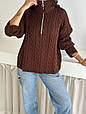 Трикотажний джемпер з м’яким коміром Модель: 1553-15214, фото 9