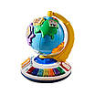 Інтерактивна іграшка Глобус карта світу ігрова панель для раннього розвитку Сортер цифри ноти мелодії світло, фото 7