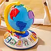 Інтерактивна іграшка Глобус карта світу ігрова панель для раннього розвитку Сортер цифри ноти мелодії світло, фото 2