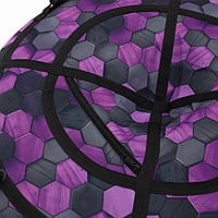 Тюбінг Сота Фіолетовий 120 см Ватрушка для катання по снігу Дитячий надувний бублик для снігу