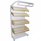 Стелаж для хліба 1900*950 мм ТИП 12, приставний стелаж хлібний торговий Рістел, хлібний стелаж в магазин, фото 3