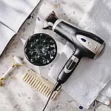 Білий фен Adler AD 2248 2200W ION grey, фото 8