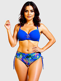 Купальник поділений Z.Five 068-2 синій 48 50 52 54 56 розмір