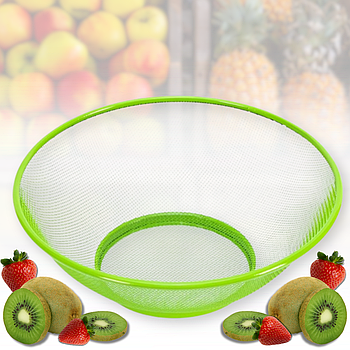 Металева миска-сітка для фруктів та овочів 24см С-13 Упаковка 2 шт.