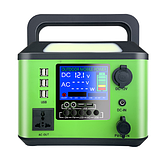 Портативні електростанції 1000W, 220V Зарядні станції ZXX Super Power об'єм батареї 500Wh Станція заряджання з розеткою і ліхтарем, фото 4