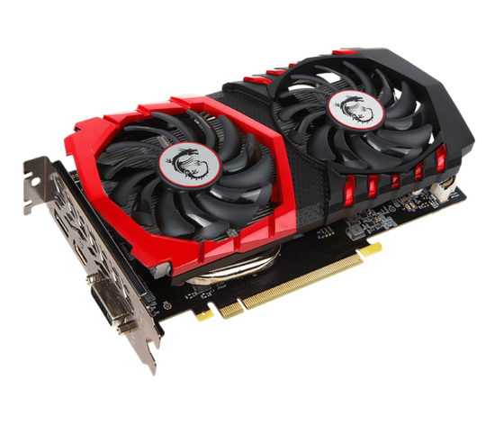 Відеокарта MSI GeForce GTX 1050 TI GAMING X 4GB GDDR5 (128 bit) 6-pin DVI HDMI DP, Б/В, фото 1