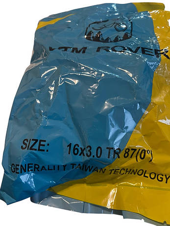 Камера 16×3.0 TR (сосок ~87°) на електровелосипеди, мініфатбайки, карго-байки/міські велосипедиGenerality Taiwa Technology, фото 3