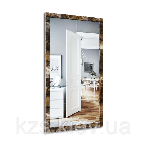 Дзеркало з декоративними накладками 1500 х 800 мм., фото 1