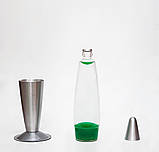 Лава лампа 41 см зелена, корпус металевий, фото 7