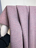 Трикотаж-ангора вязаний Рожево-сірий туман, фото 5