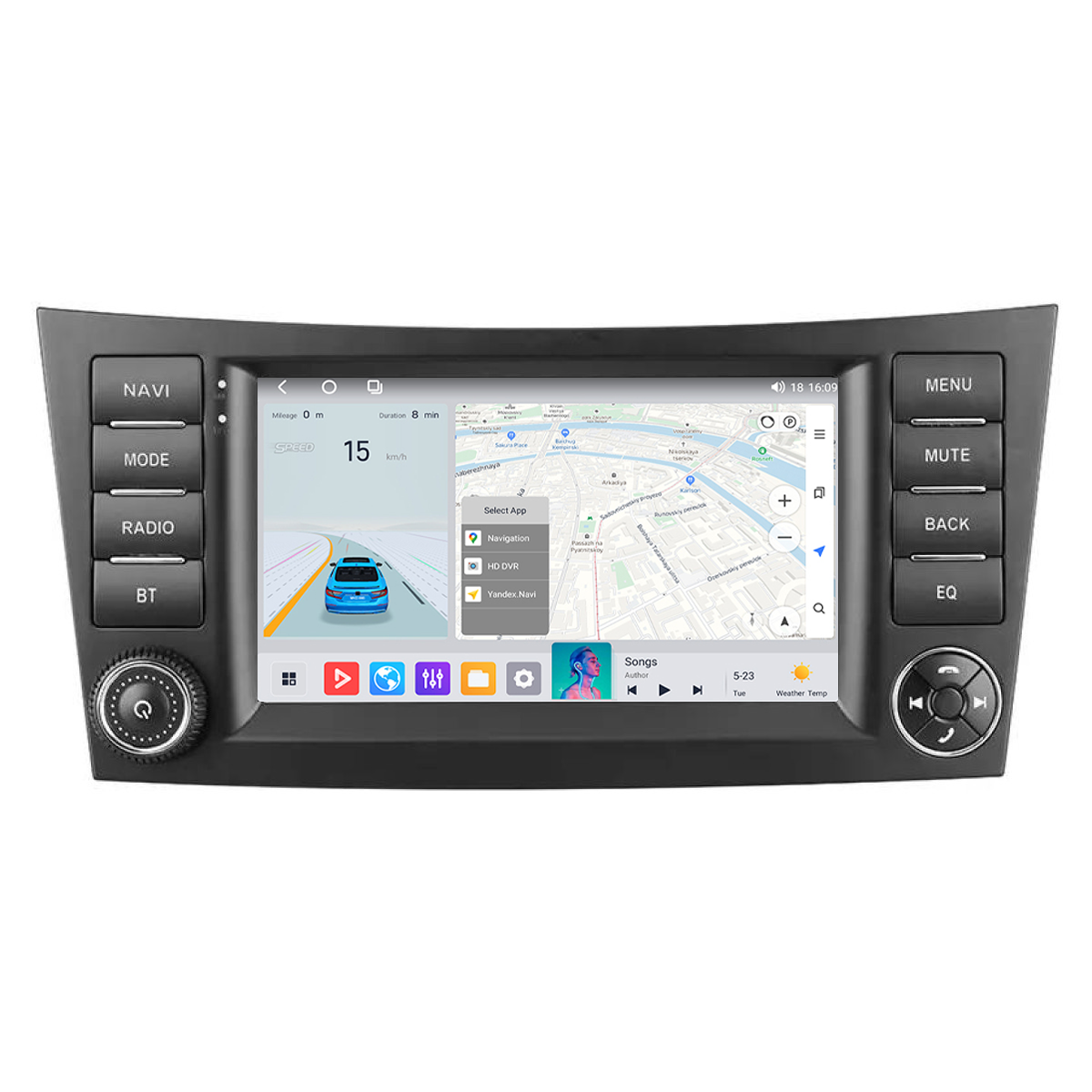 Універсальна магнітола Mekede MS Mercedes Benz E-Class W211 CLS-Class C219 (2002-2010) 7" QLED, фото 1