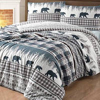 Комплект постельного белья фланель Евро First Choice