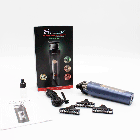 Машинка для стрижки волосся + 3 насадки, SURKER 586 / Бездротовий тример з дисплеєм, фото 10