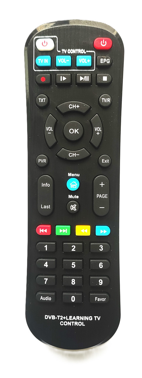 Навчальний пульт ДУ до Т2 тюнерів T2 World Vision 624 T625 T644 T645 Т61 T62 T70, фото 1