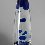 Лава лампа 41 см синя, корпус металевий, фото 4