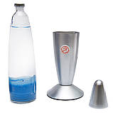 Лава лампа 41 см синя, корпус металевий, фото 5