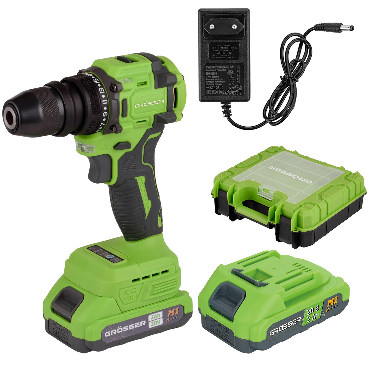 Шуруповерт акумуляторний DFR Grosser GCD 522Q M1 Series, фото 1