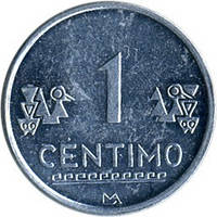 Монета Перу 1 сентімо 2005-11 рр.