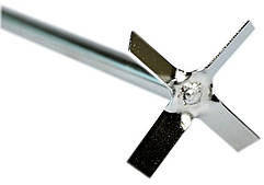 Вал для верхньопривідної мішалки з хрестоподібною насадкою ARGOlab (тип 3, довжина 40 см)