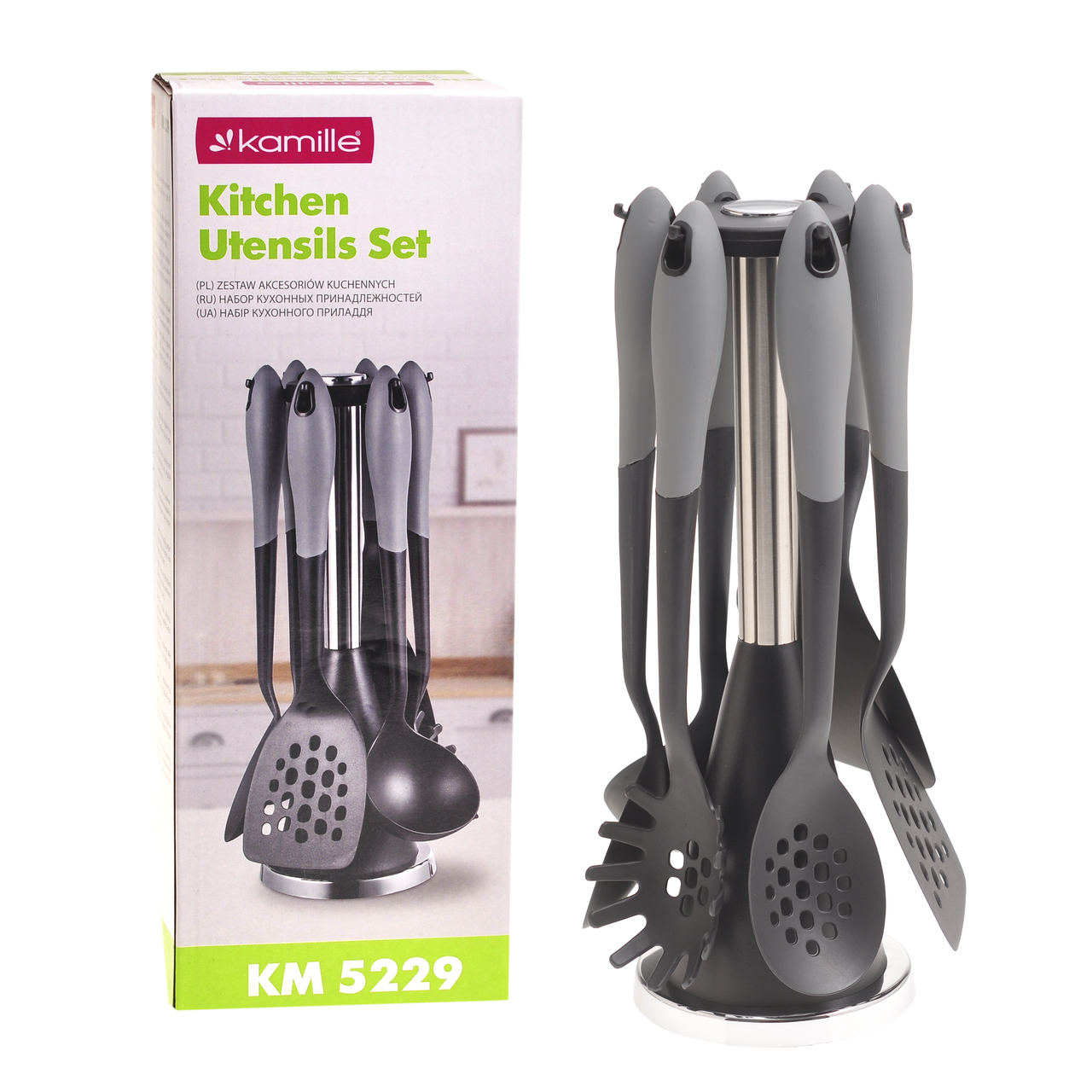 Набір нейлонового кухонного приладдя Kamille 7 предметів КМ5229