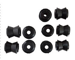 Втулка штанги реактивної ВАЗ 2101, 2102, 2103, 2104, 2105, 2106, 2107, комл. 4 вел. + 6 мал., гумова, реактивка