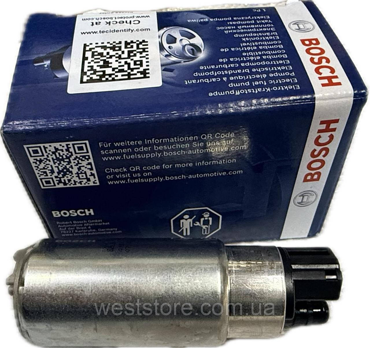 Електробензонасос ВАЗ 2109 21099 2113 2114 2115 2110 2112 2170 Пріора 1118 Калина (вставка) Bosch ОРИГІНАЛ 0580454140 / 580454138, фото 1