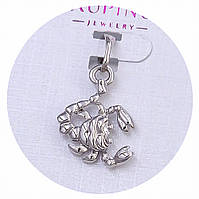 Кулон ХР із знаком зодіаку "Скорпіон". Родій. Довжина: 23 мм Ширина: 14 мм