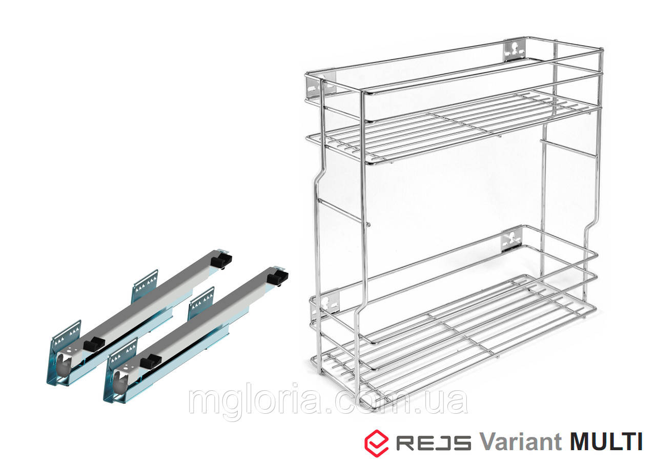 Карго 200 мм хром Rejs Multi (2 полиці), фото 1