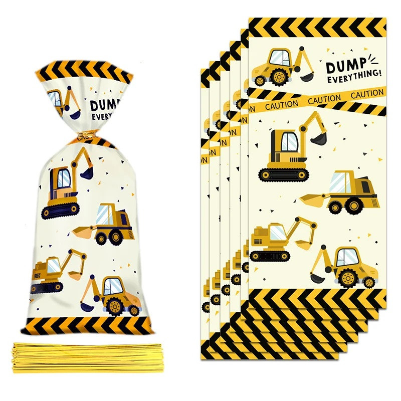 Пакети для пакування CHI Екскаватори 27,5 х12,5 см 25 шт з зав'язками (202367)