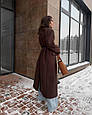 Пальто з кашеміру без підкладу Модель: 1511-1589 Колір: шоколад, фото 9
