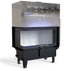 Камінна топка з водяним контуром Defro Home RIVA ME BL G SHORT