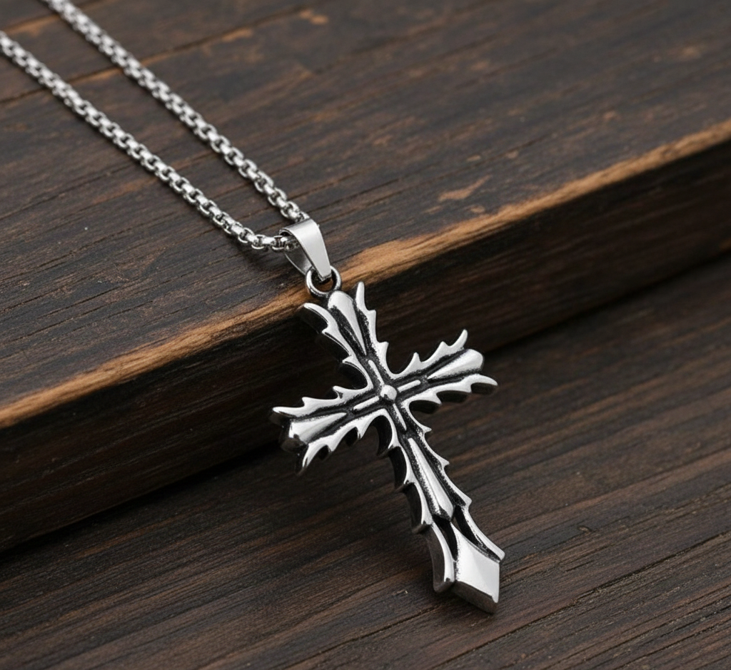 Хрестик на шию у готичному стилі
